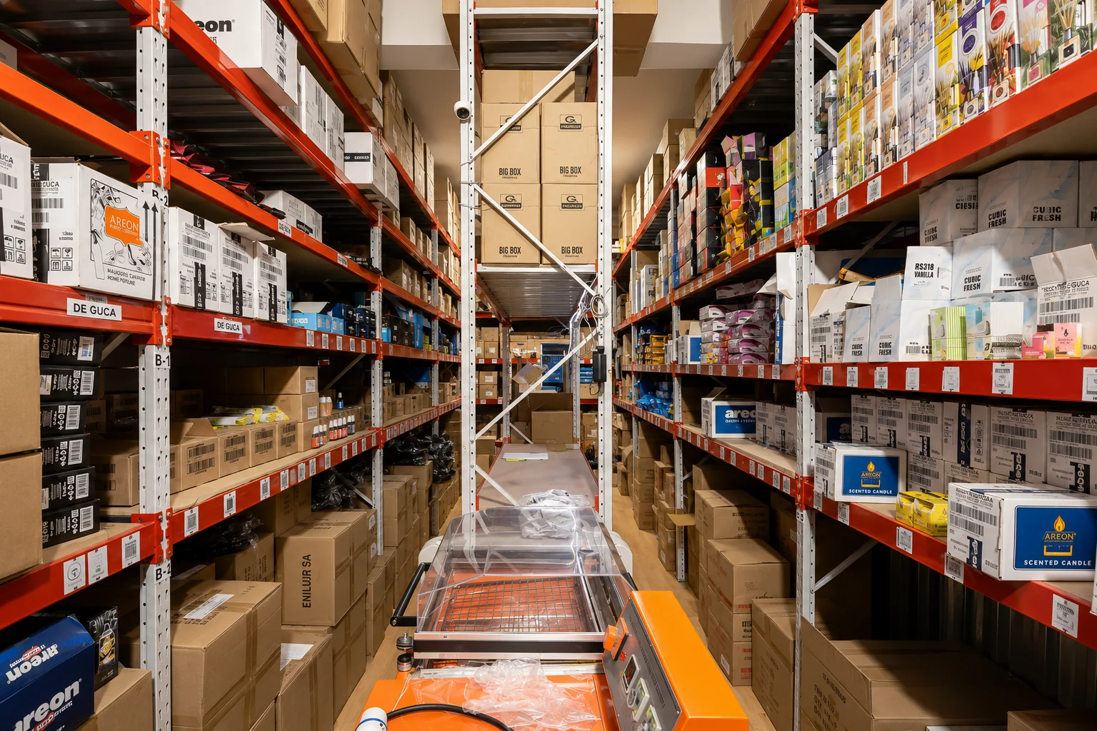 Interior de un box en Box Center Montevideo